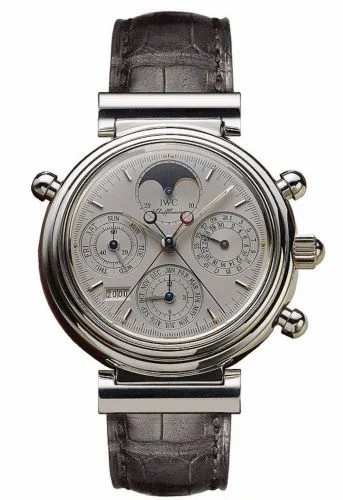 IWC Da Vinci Perpetual Rattrapante Platinum / Silver / English IW3751-03 (3751-03, IW375103)